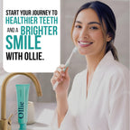 Ollie Fluoride Free 10% Nano Hydroxyapatite Toothpaste for Remineralizing Enamel, Sensitive Teeth & Whitening, Clean Mint 4oz (Pack of 1)