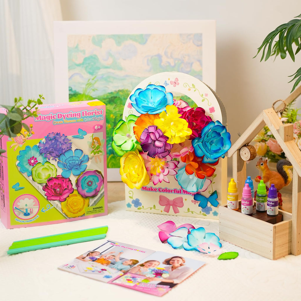 DIY Flower Craft Kits Magic Dyeing Florist Bouquet Maker Art Supplies Arts