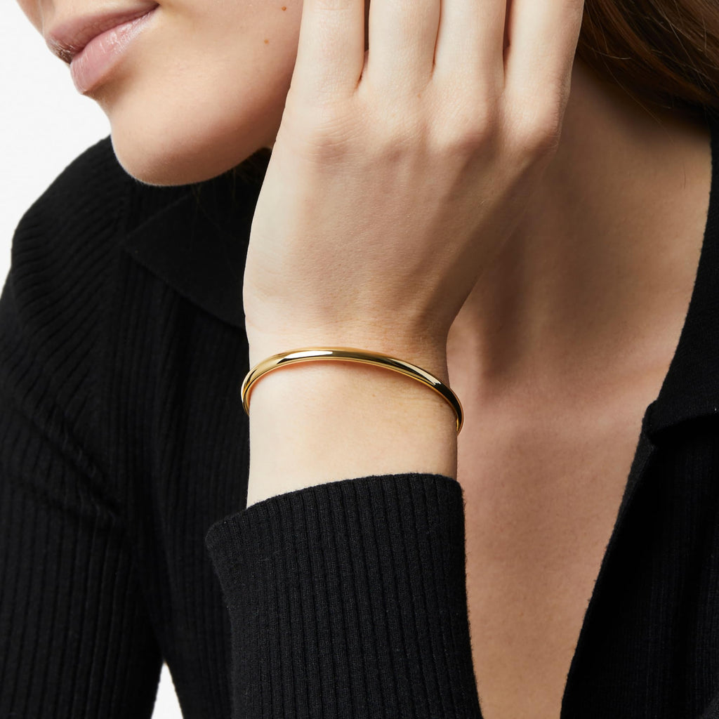 Ana Luisa Cuff Bracelets for Women - 14K Gold Plated & Silver Rhodium Cuff Bracelets - Sleek Designs Perfect for Layering - Hypoallergenic, Water-Resistant, Tarnish-Free Bracelet