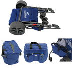 Ultimate Buggy Beach Cart with Big Wheels for Sand, Wide Wheel Wagon with Insulated Cooler Bag, Body Board and Umbrella Holder, 100 lbs Capacity