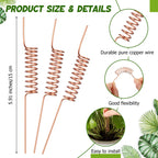 Acellegic 20 Pcs Electroculture Plant Stakes Copper Rods,Classic,6 Inch