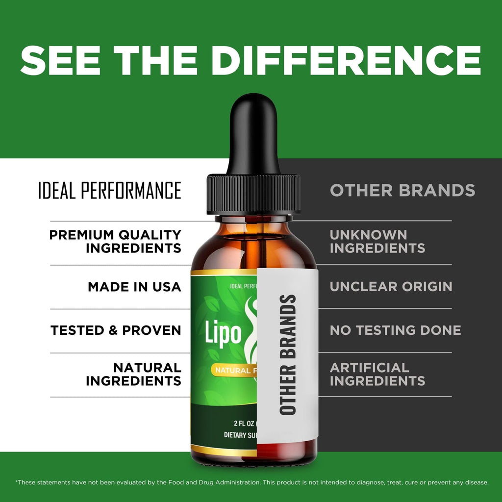 IDEAL PERFORMANCE Lipobliss Drops, Lipo Bliss Droppers Reviews (1 Pack)