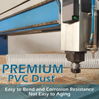 Qucship 2-1/2" x 10' Heavy-Duty PVC Dust Collection Hose, Puncture-Resistant, Flexible Clear PVC Fume Hose with Carbon Steel Wire Coil for Dust Collection Systems