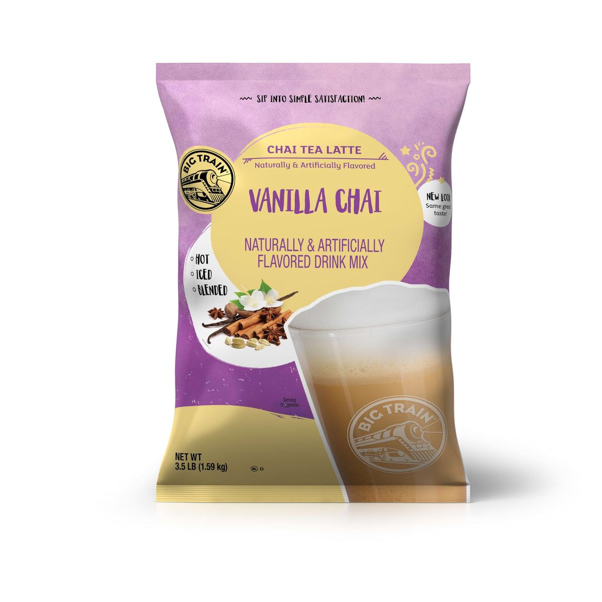 Big Train Vanilla Chai Tea Latte Beverage Mix, 3.5 Pound (Pack of 1)