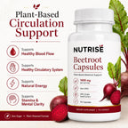 Onswildc Nutrise Beetroot Capsules，Vegan, Non-GMO, Gluten-Free, 90 Capsules