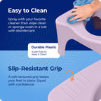Squatty Potty The Original Bathroom Toilet Stool Curve Lightweight with Sleek and Modern Design, Pink, 7"