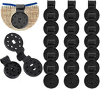 JOYSAND 100 Pack Shade Cloth Clips, Sun Shade Net Clip, Fabric Clips, Round Plastic Heavy Duty Lock Grip for Anti Bird Netting, Gardening & Windproof Awning Clamp