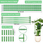 Moirsunt 66Inch Tomato Cage for Garden, 4Pack Plant Support Garden Stakes