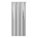 Techni Home Studio Series 32" W x 80" H PVC Foldable Accordion Door, Trimmable, Flexible Single Layer Panels, Grey
