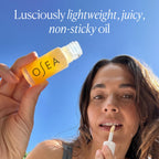 OSEA Hyaluronic Lip Oil Booster – Clean Beauty Lip Oil for Plump, Glossy, Hydrated Lips – Nourishing Seaweed & Meadowfoam Oil – Vegan, Non-Sticky, High-Shine Finish