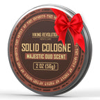 Viking Revolution Majestic Oud Solid Cologne for Men 2 Oz - Perfume Balm Travel Wax (1 Pack)