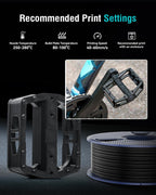 SUNLU ABS Filament 1.75mm,Black+Blue,2kg