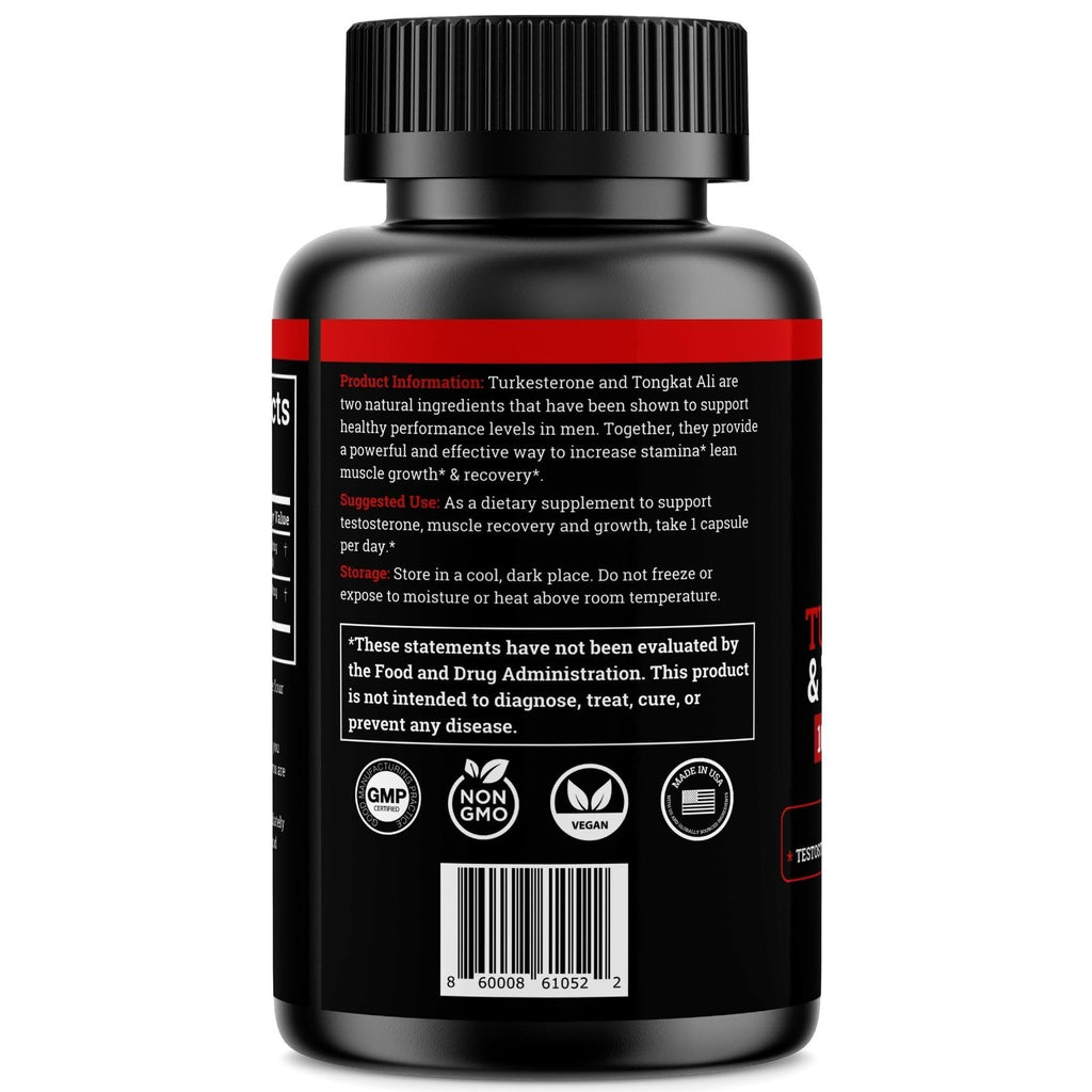 Black Forest Turkesterone Tongkat Ali Supplement 1000mg per Serving (Max Purity 95%) Turkesterone Supplement for Men (Tongkat Ali for Men Longjack 200:1) Similar to Tongkat Ali Fadogia Agrestis