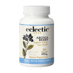 Eclectic Institute Raw Freeze-Dried Organic Aronia Berry Capsules | Supports Heart, Immune System, Digestive, and Urinary Tract Health | 90 CT (450 mg)