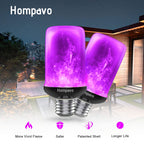 Hompavo 【Upgraded Flame Light Bulbs for Home Decor with Upside Down Effect