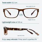 Gaoye 1.5 Professional Reading Glasses for All Day - Computer Readers with Blue Light Protection - Value Pack