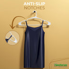 NEATERIZE Clothes Hangers Plastic 50 Pack for Adults - Plastic Hangers, The Perfect Coat Hanger and Space Saving Clothes Hangers for Closet, Percheros Ganchos para Colgar Ropa Hangars - White Hangers