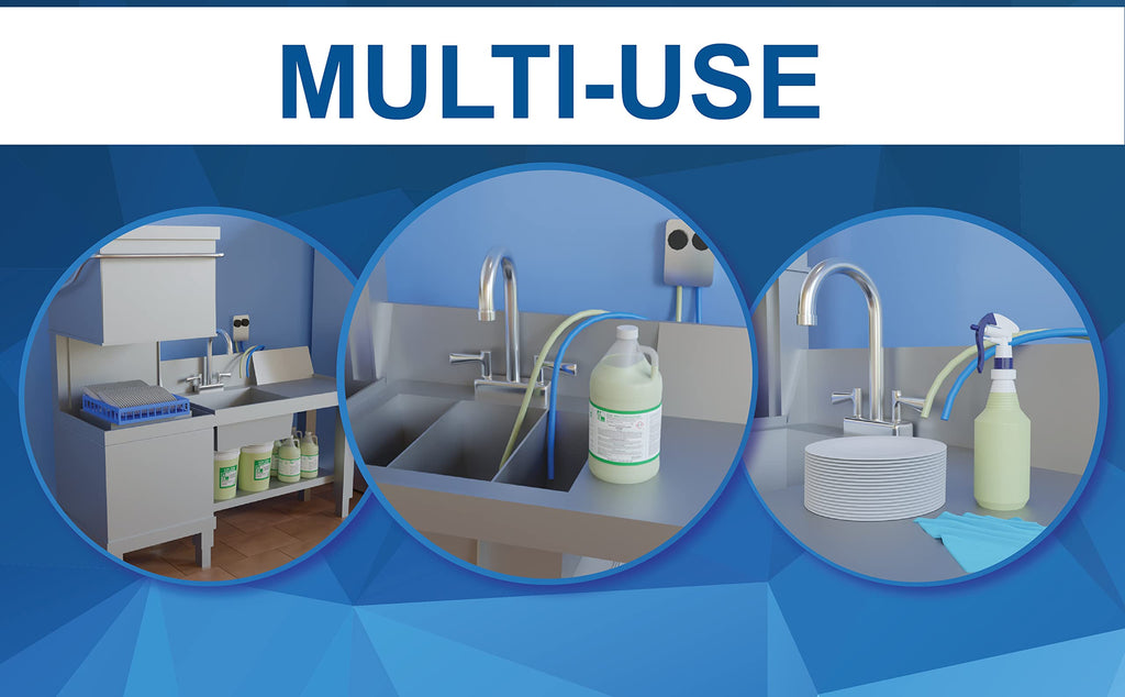 Active Element Dish Chlorine Concentrate - Food Contact Surfaces- Commercial Dishwasher - No Rinse - Food Service Kitchen - Multi-Use - Makes one 5-Gallon Pails (Diluted Further to 1,280 Gallons)