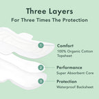 Rael Pads for Women, Organic Cotton Cover - Heavy Absorbency, Feminine Care, Ultra Thin, Sanitary Napkins with Wings, Unscented, (Overnight, Large) Bundle