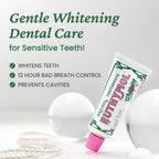 EUTHYMOL Whitening Toothpaste (3.7fl oz*2, Pack of 2) - Stain Removal in 2 Weeks, Long-Lasting Freshness for Sensitive Gum & Teeth. Bad Breath, Cavity Prevention. Recyclable Aluminum Tube