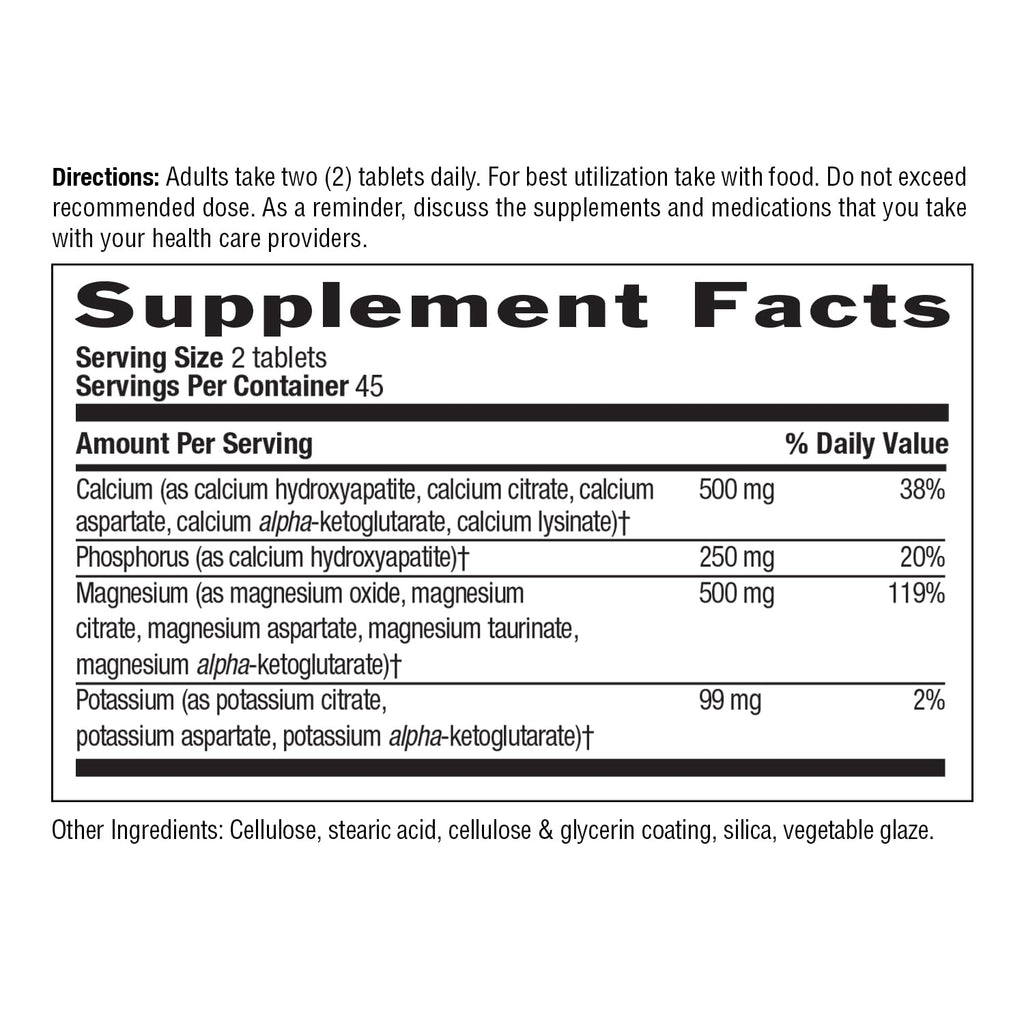 Country Life Calcium Magnesium Potassium, 90 CT