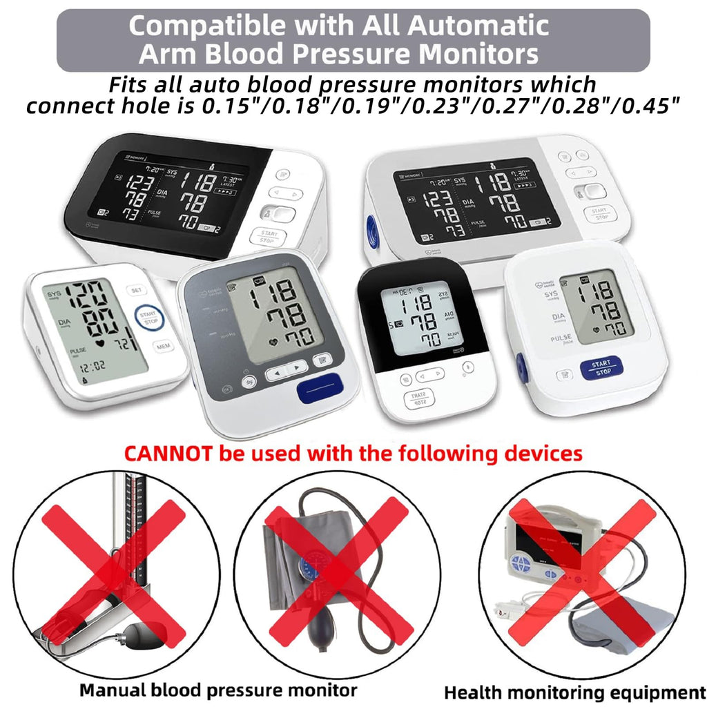 Extra Large Blood Pressure Cuff, 9”-21” (22-54CM) XL Cuff Compatible with Omron BP Monitor, Replacement X-Large Cuff for Adult Big ARM, 6 Connectors