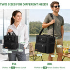MIYCOO Lunch Bag & Lunch Box for Men Women, Double Deck & Leakproof