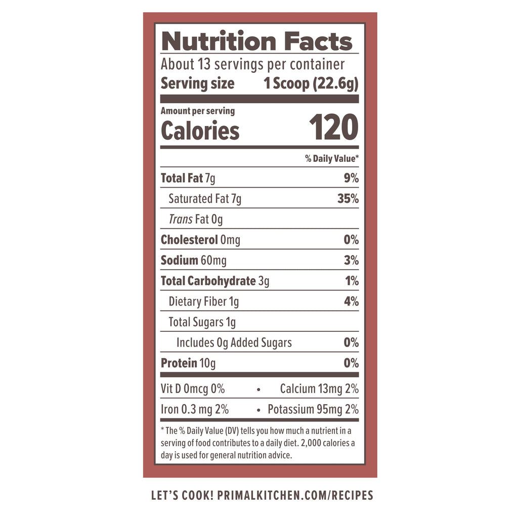 Primal Kitchen Hazelnut Collagen Creamer Powder, Collagen Peptide Drink Mix with MCT Oil,10.34 Ounces