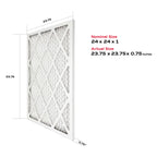 True Blue 324241.4 Allergen 24-Inch by 24-Inch by 1-Inch Air Filter, 4-Pack