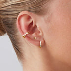 Sterling Silver Ear Cuffs Non Piercing Fake Conch Cuff Earrings for Women