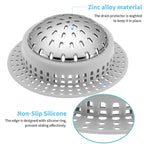 Aluvor Shower Drain Hair Catcher, Shower Drain Cover, Bathtub Drain Hair Catcher for Pop-Up & Regular Drains