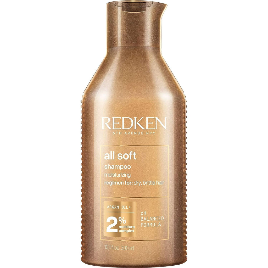 Redken All Soft Shampoo – For Dry, Brittle Hair, 16.9 Fl Oz