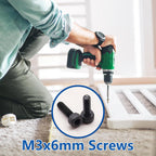 Bemaka 285PCS M3 x 6mm Screws with Nuts and Washers, Hex Socket Head Cap Screws 12.9 Grade Alloy Steel M3 Bolts with Hex Wrench