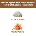 OM MUSHROOM SUPERFOOD Coffee Latte Blend – Functional Mushroom Powder with Lion’s Mane, Cordyceps, Reishi & Chaga – Energy, Focus & Mental Clarity Support – 8.47 oz Canister (30 Servings)