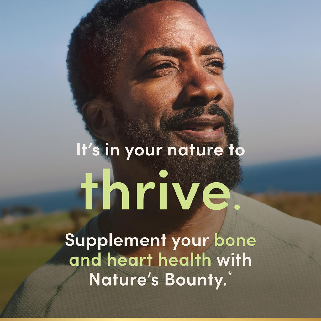 Nature’s Bounty Vitamin D3 K2 Supplement, 4000 IU Vitamin D3 plus 100 mcg of Vitamin K Supplements for Adults for Heart & Bone Health Support, 60 Day Supply, 60 Vegetarian Capsules