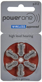 Power One Zinc p312 hearing aid battery,60 pcs pack