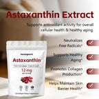 SHAPEGUARD NuvaPure Astaxanthin 12mg Softgels – Triple Strength Astaxanthin from Microalgae, Non-GMO, Gluten Free, Antioxidant Dietary Supplement, 120 Softgels