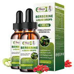 Alliwise 2 Pack Berberine Supplement Liquid Drops for Immune System & Digestive System Supports -Premium Berberine HCL 1500mg with Pure Ceylon Cinnamon -4 Fl Oz