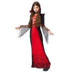 Spooktacular Creations Royal Vampire Costume for Girls, Deluxe Set Halloween Gothic Victorian Vampiress Queen Costume for Dress Up Party