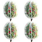 4 Pack Bird Netting Bags for Garden Protection, 3.3 x 4.6 FT Insect Barrier Mesh Covers with Zipper Drawstring, Fruit Tree Netting for Blueberry Bushes Tomatoes Vegetables and Outdoor Plants