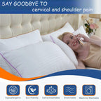 Bed Pillows King Size Set of 2,side sleeper pillow,Down Alternative Fill
