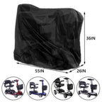 Sqodok Mobility Scooter Storage Cover, 420D Waterproof Wheelchair Cover for Storage, Mobility Scooter Accessories for All-Weather Outdoor Protection Dust Cover, 55" x 26" x 36"