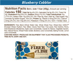 NuGo Fiber d'Lish Blueberry Cobbler, 12g High Fiber, Vegan, 150 Calories, 16 Count
