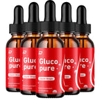 Gluco Pure Drops Healthy Formula - Dietary Supplement Drops - Extra Strength GlucoPure Liquid Drops, Gloco Pure Drops Reviews (5 Pack – 5 Month Supply)