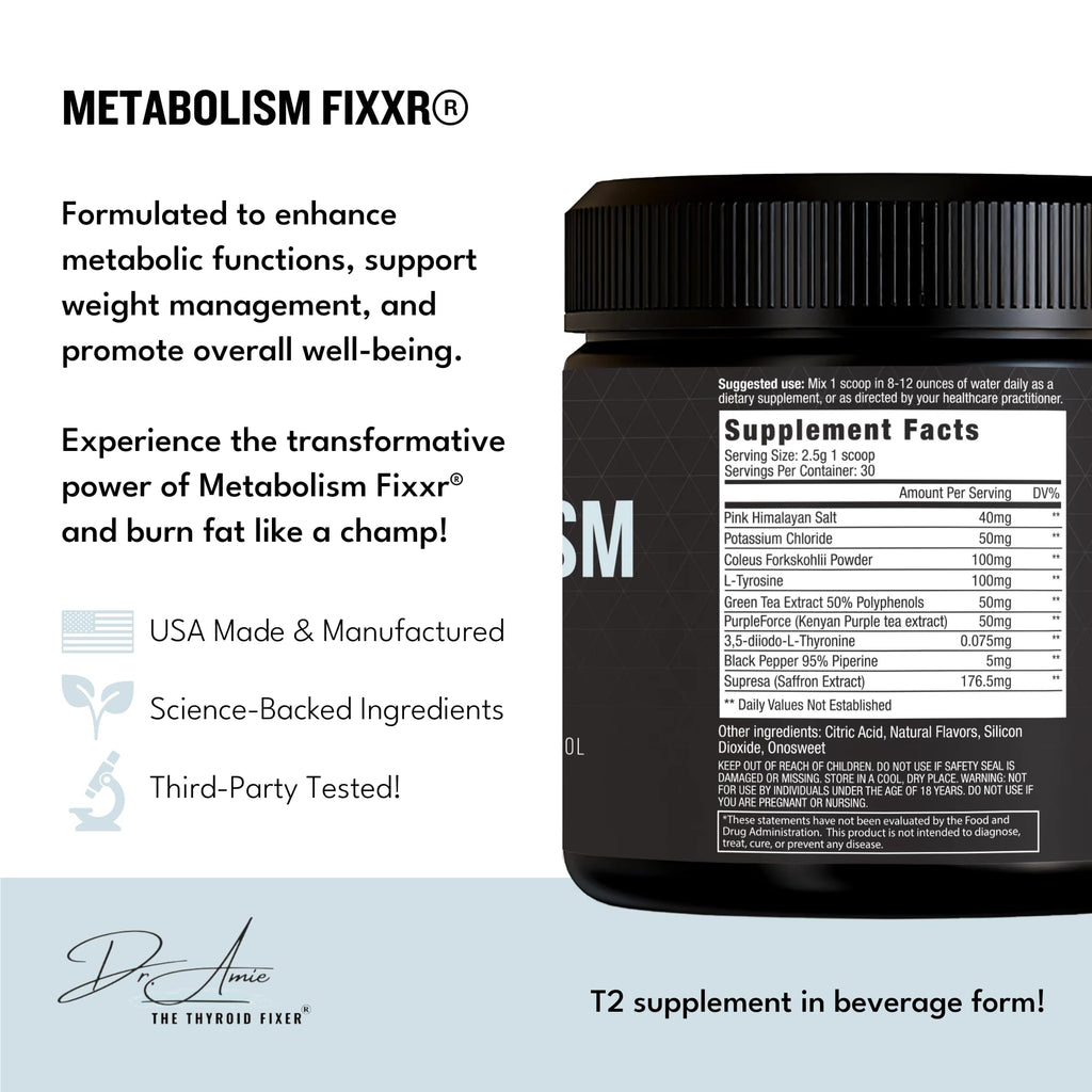 Fixxr Metabolism Support by Dr. Amie | Orange Crush Flavor | 30 Servings