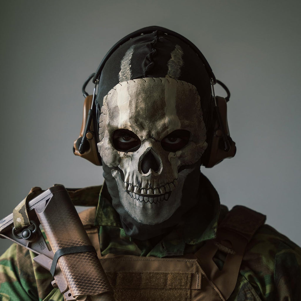 Lyxaof Ghost Balaclava Skeleton Ski Mask Halloween Cosplay Ghost Skull Mask