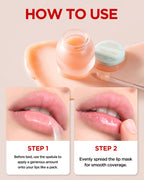 TOCOBO Vita Glazed Lip Mask – Vegan Overnight Lip Sleeping Mask for Dry, Chapped Lips | PHA (Lactobionic Acid) Gentle Exfoliation | Non-Sticky Glazed Balm, Korean Skincare, 0.68 oz