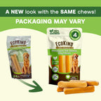 EcoKind Yak Cheese Himalayan Dog Chews, Yak Chews for Large Dogs, 4-5 Bones