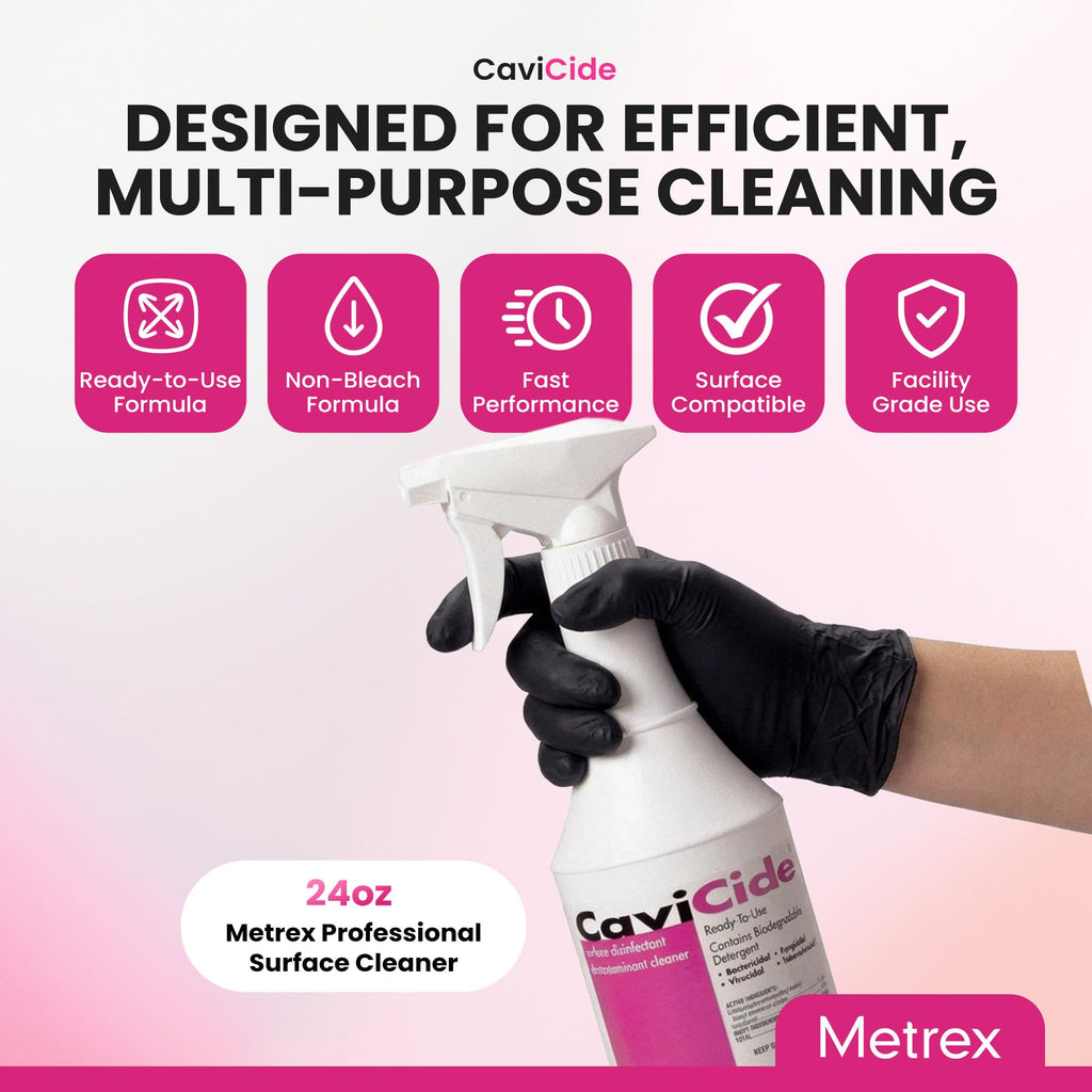Metrex CaviCide Germicidal Surface Disinfectant Spray, 24 Oz Spray, 12-Pack
