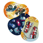 Ortopad® Bamboo for Boys, Adhesive Eye Patches, 30/Pack, Medium Size, Monster Truck, Glow in The Dark Monsters, Fire Truck